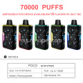 Poco snowman 70k puffs vape asli